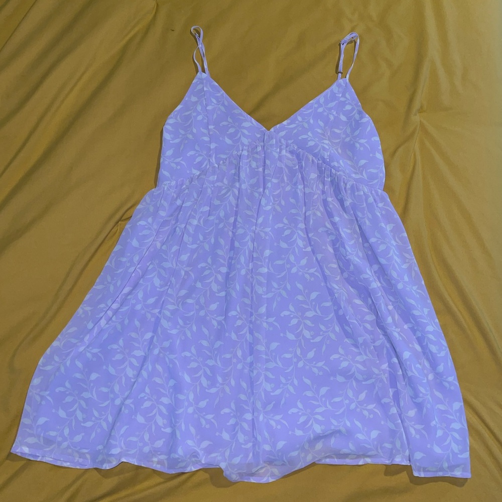 Purple flowy dress with adjustable straps never worn